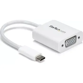 Kabel do PC StarTech adaptér USB-C na VGA bílá (CDP2VGAW)