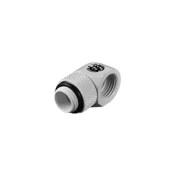 Zahradní hadice BitsPower otočný úhlový adaptér 90° G1/4" (M) G1/4" (F) bílá (BP-DW90R)