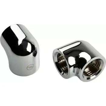 Kompresor BitsPower Adaptér Touchaqua 90 stupňů G1/4" IG na G1/4" IG stříbrná (TA-90DIA-GS)