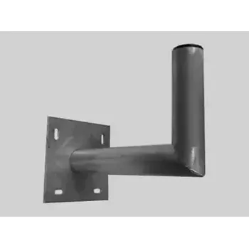 Satelitní konvertor OEM držák antény na zeď 20 cm s plotnou - žárový zinek (DRZOE20F02)