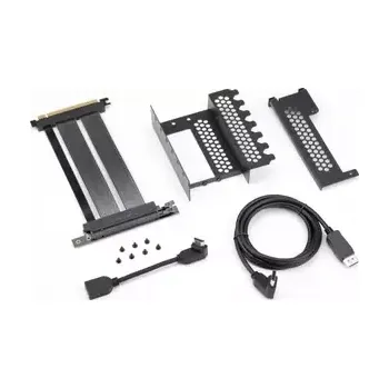 Kabel do PC CableMod Vertical PCI-e 4.0 Edition Bracket – HDMI + DisplayPort černá (CM-VPB-HD4K-R)