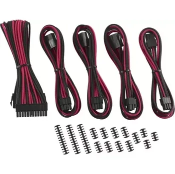 Kabel do PC CableMod Classic ModMesh Kabel Extension Kit 8+6 pin PCIe - černo-červená (CM-CAB-CKIT-N86KKR-R)