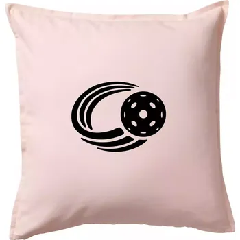 Polštář Florbal míček - Polštář 50x50 - 50x50 - Pouze potah ( Světle růžová )