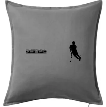 Polštář Floorball sport - Polštář 50x50 - 50x50 - Pouze potah ( Tmavě šedý melír )