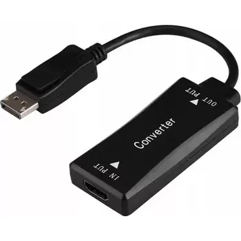 Počítač Gembird A-HDMIF30 Redukce HDMI - DisplayPort 0.15m černá (A-HDMIF30-DPM-01)