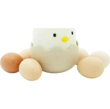 Noční světlo USB LED noční světlo ve tvaru kuřátka ve skořápce 10 x 10 x 12 cm Silikonová lampička Teplé a studené světlo Nabíjecí 1200mAh baterie