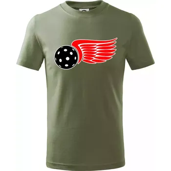 Okřídlený míček - Tričko dětské bavlněné - 104-110cm / 3-4 roky ( Khaki )