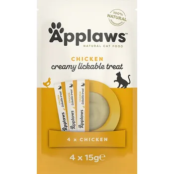 Krmivo pro kočku Applaws Puree Cat lízací pyré kuřecí 4x15g