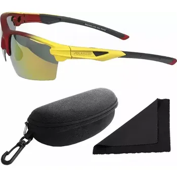 Sluneční brýle Polarized Brýle sluneční 255 - obroučky červené - skla červeno-zlatá zrcadlová (56.041)