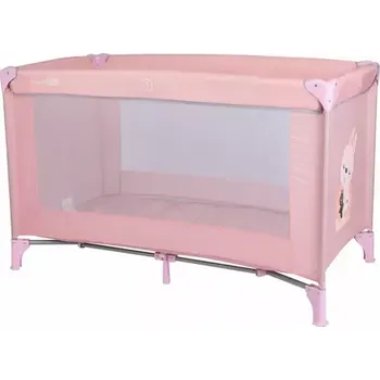 Dětská postýlka FreeON Postýlka cestovní Love Králíček růžová (149003)