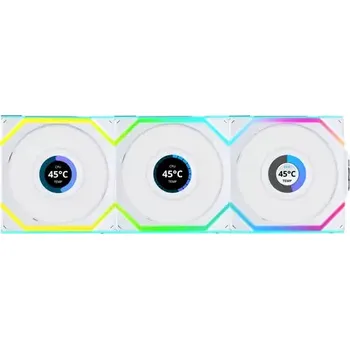 PC ventilátor Lian Li UNI FAN SL Wireless LCD 3ks včetně ovladače Bílý (12RSLLCD1W3W)