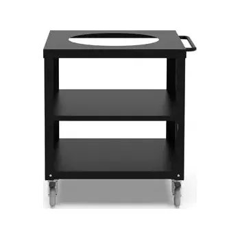 Zahradní gril Alfa Forni Varná stanice 80x80 cm s vložkou Kamado černá (AC-CKS-KM8080)