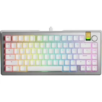 Klávesnice Glorious GMMK 3 Pro HE 75% - Fox HE ANSI stříbrná (GLO-KB-GMMK3-PRO-75-PB-HE-W-SIL-US)