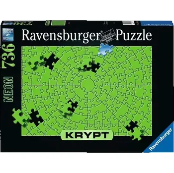 Ravensburger Krypt Puzzle: Neonová zelená (173648)