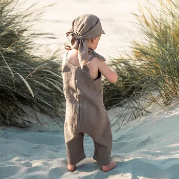 Kojenecký overall Mušelínový overal letní / capuccino Velikost: 80