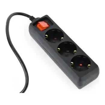 Elektrická zásuvka Gembird EG-PSU3-01 černá (EG-PSU3-01)