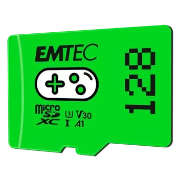 Paměťová karta EMTEC MicroSD Gaming Card 128GB SDXC CL.10 (ECMSDM128GXCU3G)