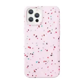 Pouzdro na mobilní telefon Uniq Coehl Terrazzo pouzdro pro Apple iPhone 12 Pro Max BLUSH PINK (růžová) (8886463675175)