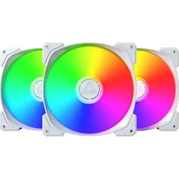 PC ventilátor Montech HP140 PWM ARGB 3ks bílá (HP140 ARGB PWM (W) 3 IN 1)