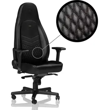 Herní příslušenství noblechairs ICON Real Leather černá (NBL-ICN-RL-BLA)