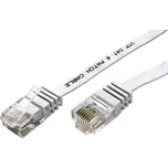 Goobay Ethernet Patch plochý kabel UTP Cat6 20m bílá (4040849951589)
