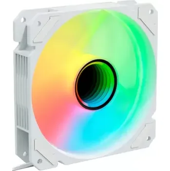 PC ventilátor Sharkoon SHARK Mirror RGB PWM bílá (4044951042456)