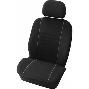 Potah sedadla Carpoint Autopotahy na přední sedadla - Suede sada 4 díly - černé (310404)