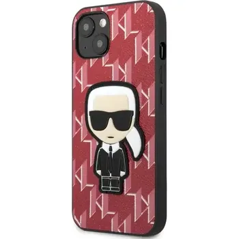 Pouzdro na mobilní telefon Karl Lagerfeld Monogram Ikonik Kryt pro Apple iPhone 13 červená (3666339049416)