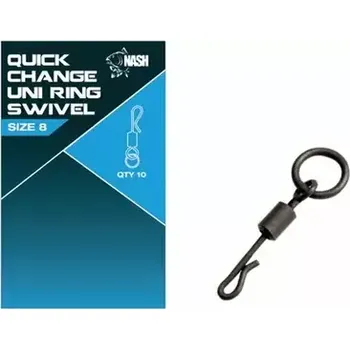 Nash Obratlík Quick Change Uni Ring Swivel 10ks (T8090)