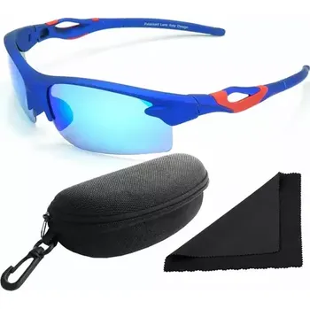 Sluneční brýle Polarized Brýle sluneční 174 - obroučky modré - skla modrá zrcadlová (56.012)