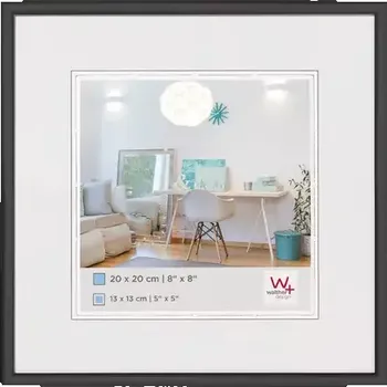 Rám na obraz Walther New Lifestyle 20x20 Plastový foto rám černá (KV220B)