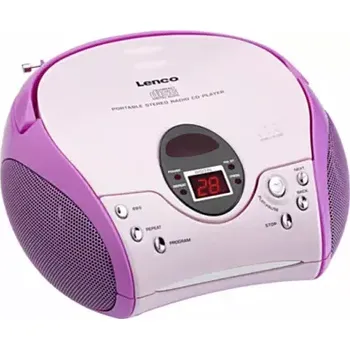 Radiomagnetofon Lenco SCD-24 růžová (SCD24PK)