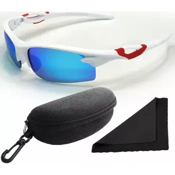 Sluneční brýle Polarized Brýle sluneční 174 - obroučky bílé - skla modrá zrcadlová (56.013)