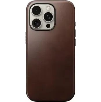 Pouzdro na mobilní telefon Nomad Modern Leather Case kožený kryt pro Apple iPhone 16 Pro hnědá (NM01858485)