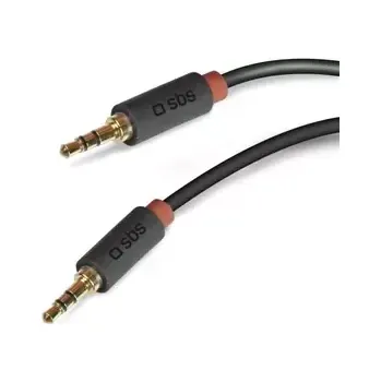 Kabel do PC SBS AUX kabel 3.5mm Jack 1.5 m černá (8018417203091)