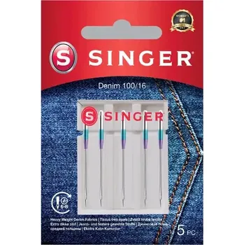 Příslušenství k šicímu stroji Singer Denim - 100/16 5ks (250053603)