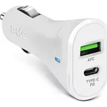 SBS Autoadaptér USB-C PD 20 W USB AFC 18 W bílá (TECRPD20W)