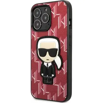 Pouzdro na mobilní telefon Karl Lagerfeld Monogram Ikonik Kryt pro Apple iPhone 13 Pro Max červená (3666339049430)