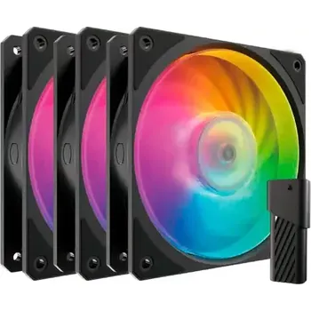 Počítačové chlazení Cooler Master Mobius 120P ARGB černá 3ks (MFZ-M2DN-243P2-R1)