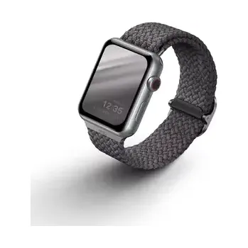 Řemínek na hodinky Uniq Aspen Braided řemínek pro Apple Watch 44 42mm - GRANITE GREY (šedá) (8886463676417)