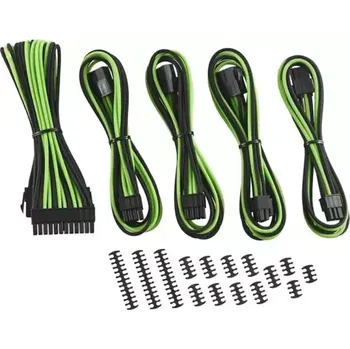 Kabel do PC CableMod Classic ModMesh Kabel Extension Kit 8+6 pin PCIe - černo-zelená (CM-CAB-CKIT-N86KKLG-R)