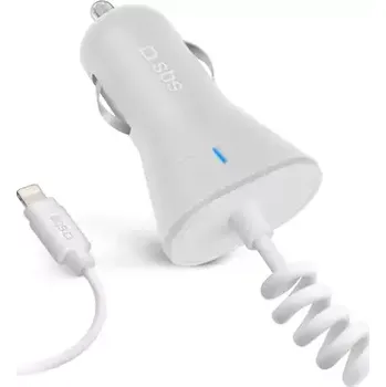 SBS Autonabíječka Apple MFI bílá (TECRLH21AWFAST)