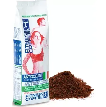 Káva Fitness coffee Antioxidant fully active blend (Mletá) 250 g (8033229470028)