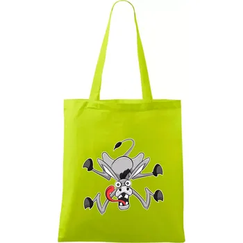 Splašený kůň - Taška bavlněná - 42 x 38 cm ( Limetková )