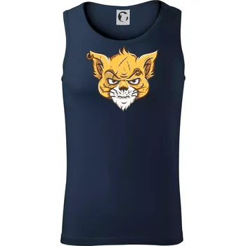 Nasraná kočka Thug life - Tílko pánské Core - L ( Námořní modrá (téměř černá) )