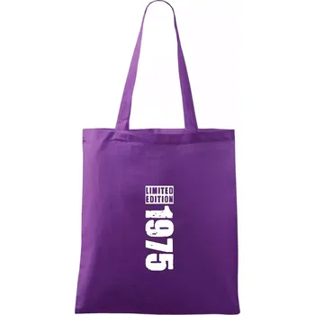 Limited edition 1975 pruh - Taška bavlněná - 42 x 38 cm ( Fialová )
