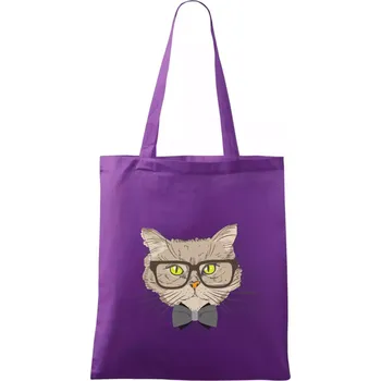 Hipster mourek - Taška bavlněná - 42 x 38 cm ( Fialová )