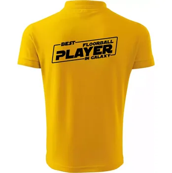 Pánská košile Best floorball player in galaxy - Polokošile pánská Pique Polo 203 - L ( Žlutá )