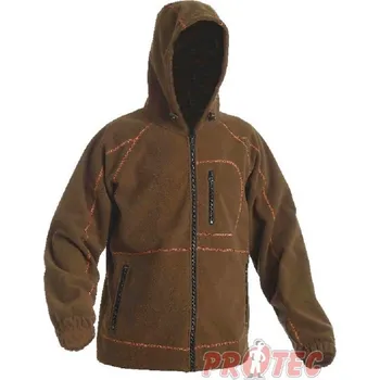 Bunda GILA, nepromokavá mikro polar fleece S - červená/černá