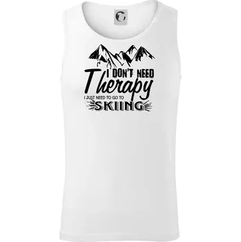 Pánské termoprádlo I dont need therapy - Skiing - Tílko pánské Core - L ( Bílá )